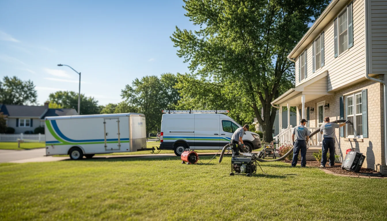 Flooded Basement Restoration And Cleanup With Repair in Hedrick, IA near me